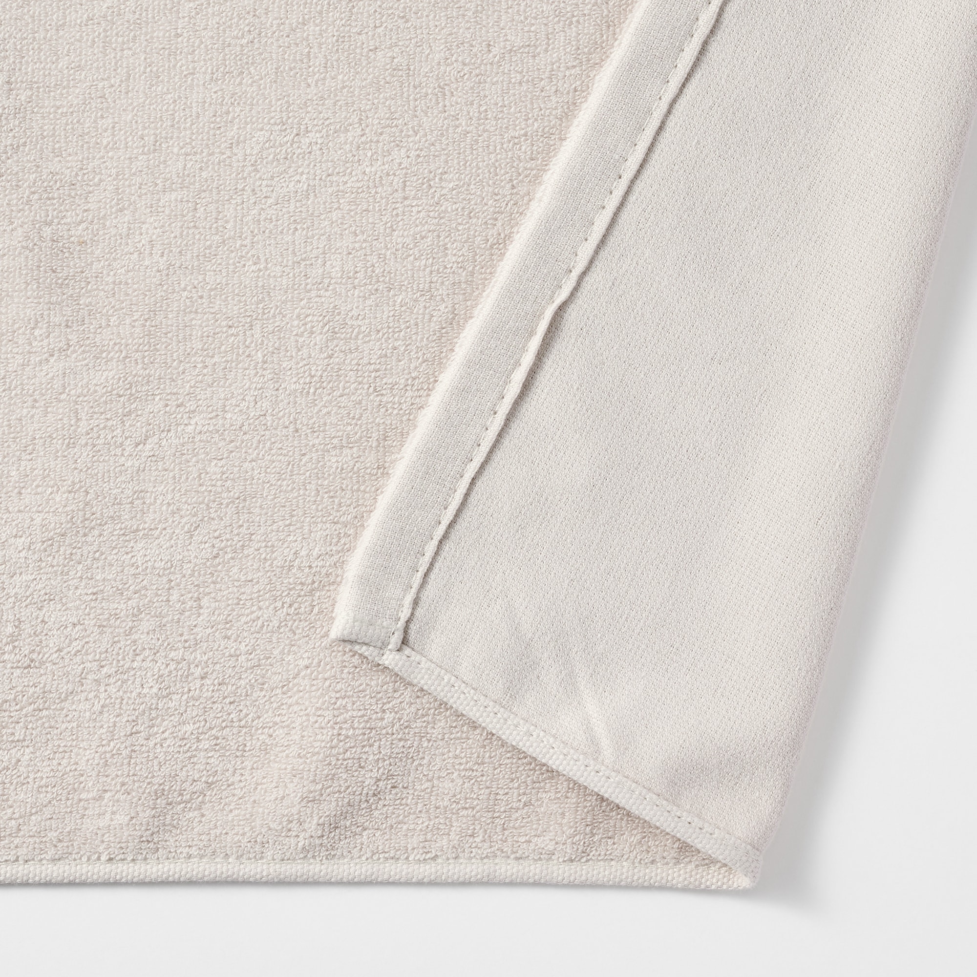 片面パイル２枚組バスタオル