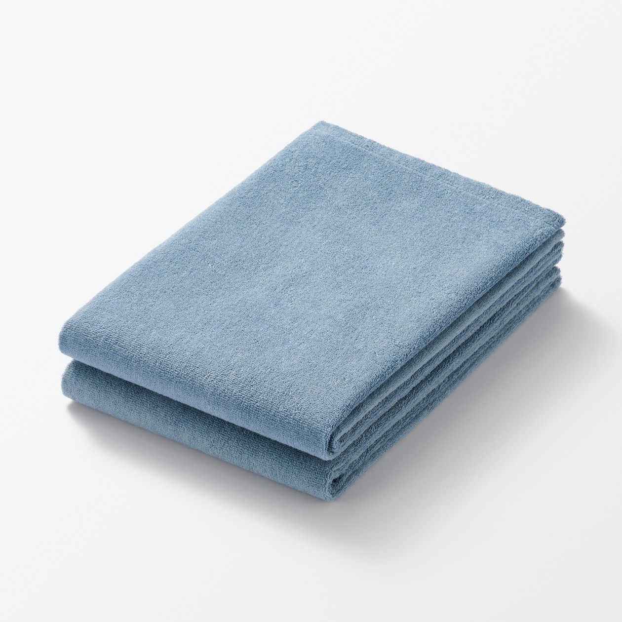 片面パイル２枚組バスタオル