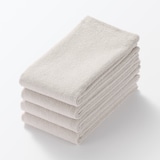 片面パイル４枚組フェイスタオル