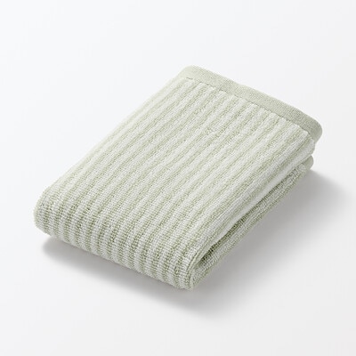 ふっくらパイルハンドタオルループ付き（柄）　３４×３５ｃｍ