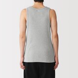 紳士　脇に縫い目のない　２枚組み　リブ編みタンクトップ