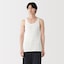 紳士　脇に縫い目のない　２枚組み　リブ編みタンクトップ