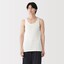 紳士　脇に縫い目のない　２枚組み　リブ編みタンクトップ