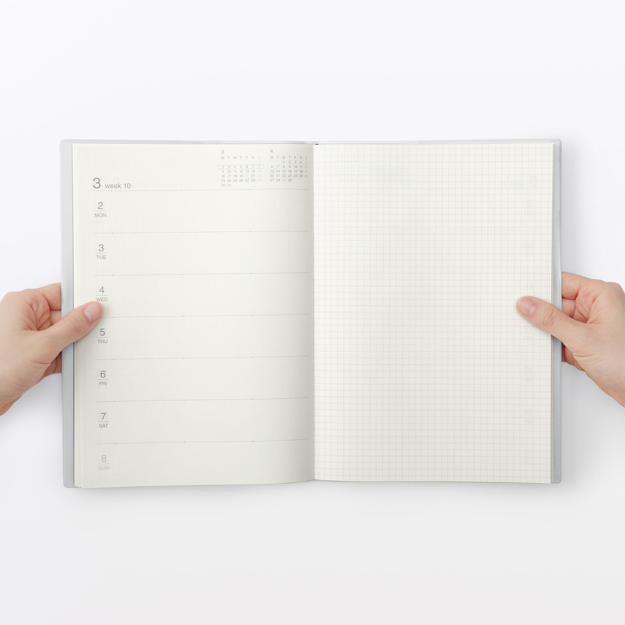 月曜始まりマンスリー／ウィークリースケジュール帳・２０２６年３月始まり