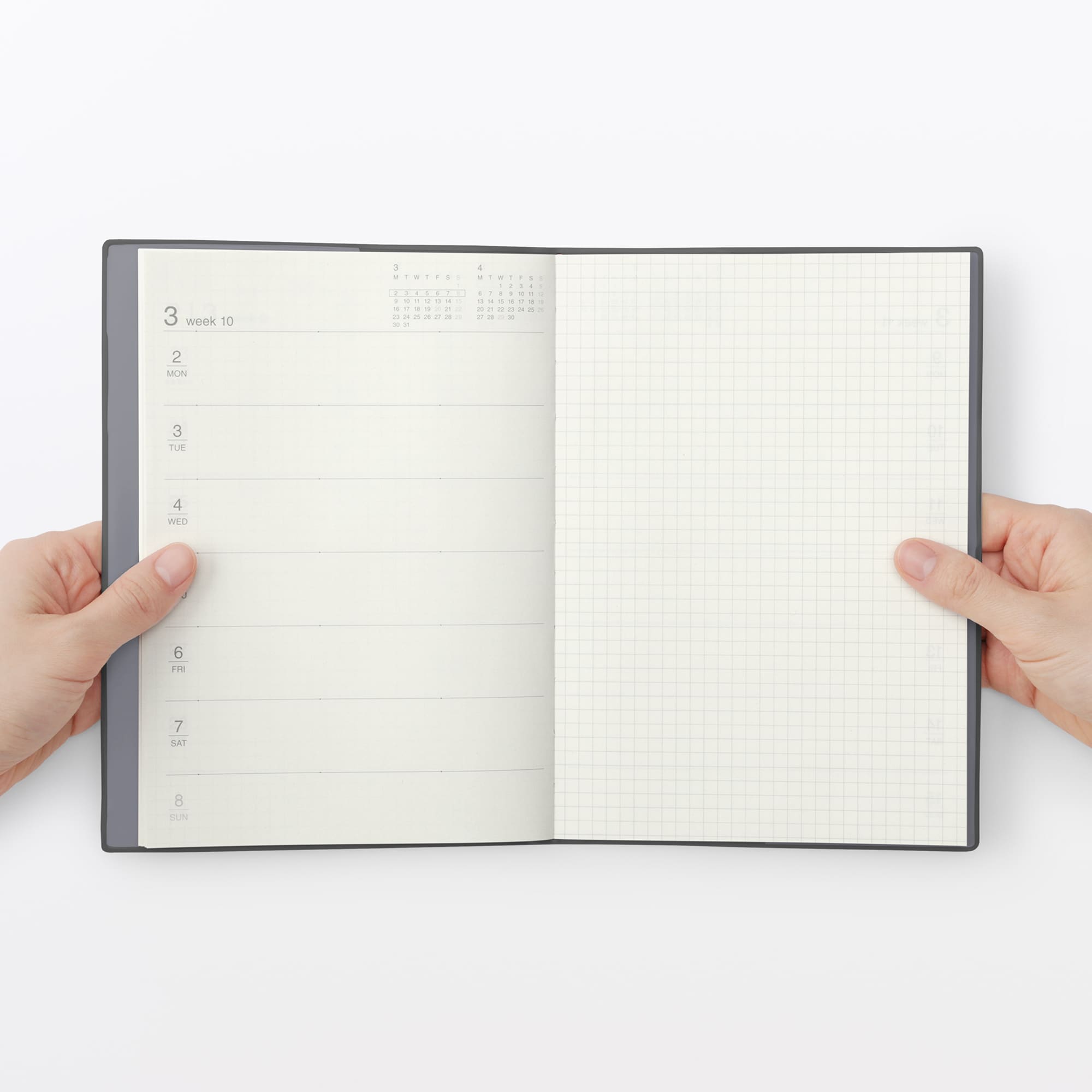 月曜始まりマンスリー／ウィークリースケジュール帳・２０２６年３月始まり