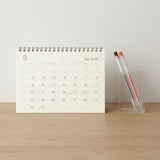 バガス入りペーパー月曜始まりカレンダー・中・２０２６年３月～２０２７年３月