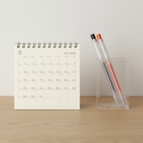 バガス入りペーパー日曜始まり六輝カレンダー・小・２０２６年３月～２０２７年３月