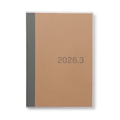 月曜始まりマンスリースケジュール帳・２０２６年３月始まり