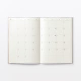 日曜始まりマンスリースケジュール帳・２０２６年８月始まり