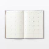 日曜始まりマンスリースケジュール帳・２０２６年８月始まり