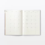 月曜始まりマンスリースケジュール帳・２０２６年８月始まり