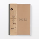 月曜始まりマンスリースケジュール帳・２０２６年８月始まり