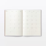 月曜始まりマンスリースケジュール帳・２０２６年８月始まり