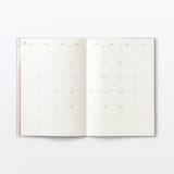 月曜始まりマンスリースケジュール帳・２０２６年８月始まり