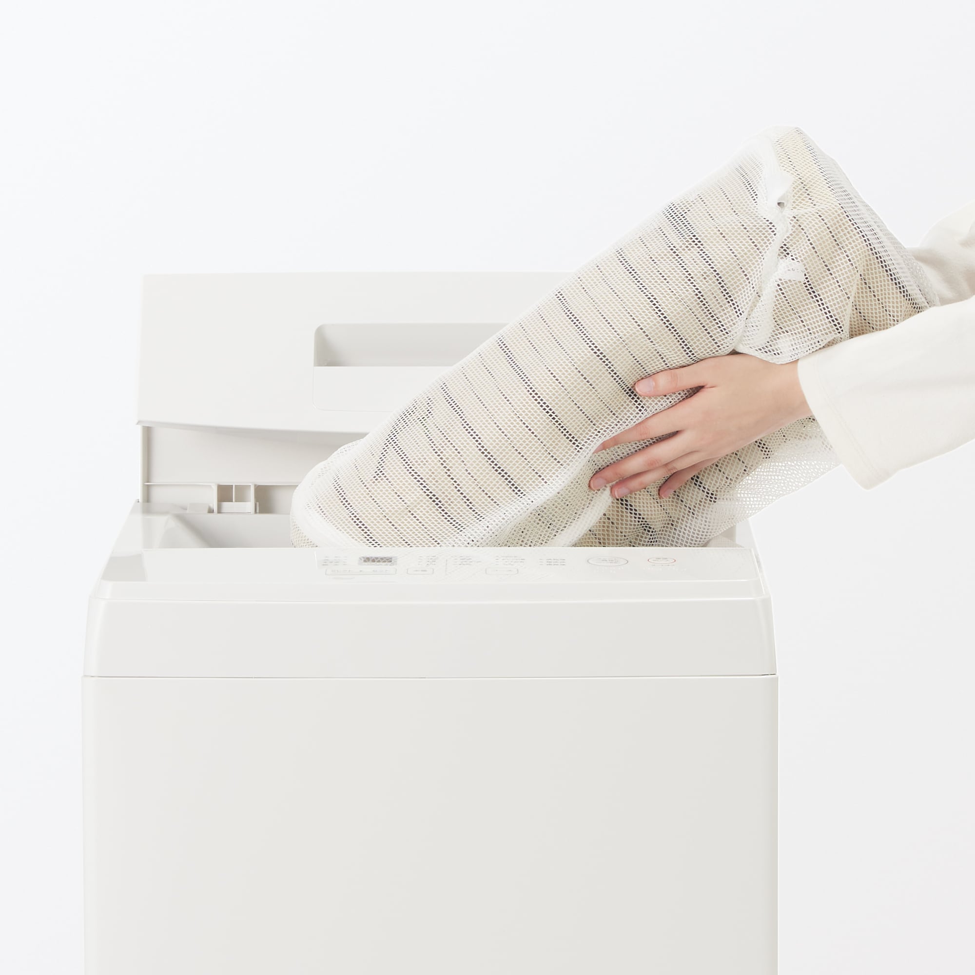 綿洗いざらしシートクッション　ロングタイプ