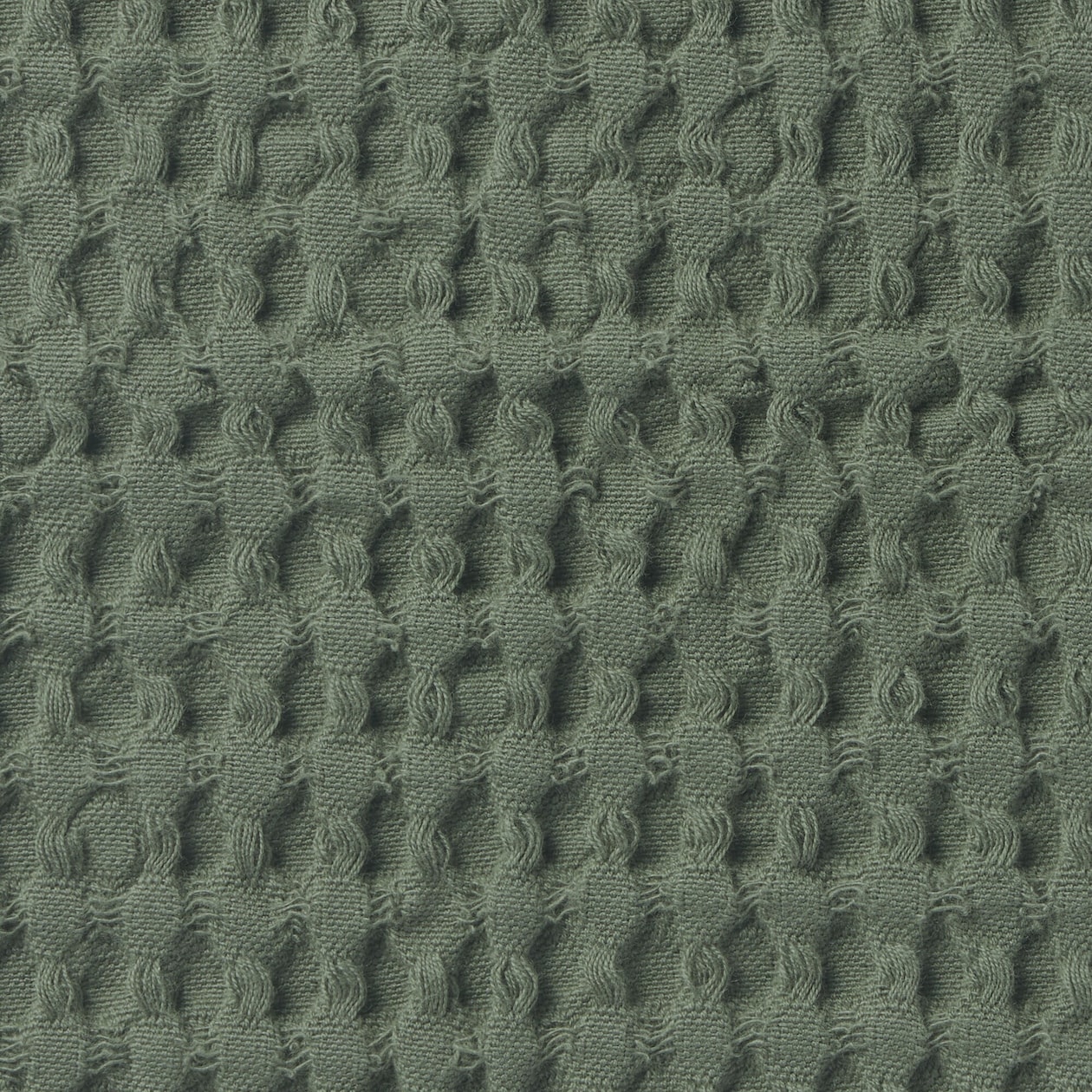 インド綿洗いざらしワッフル織クッションカバー