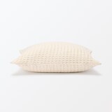 インド綿洗いざらしワッフル織クッションカバー