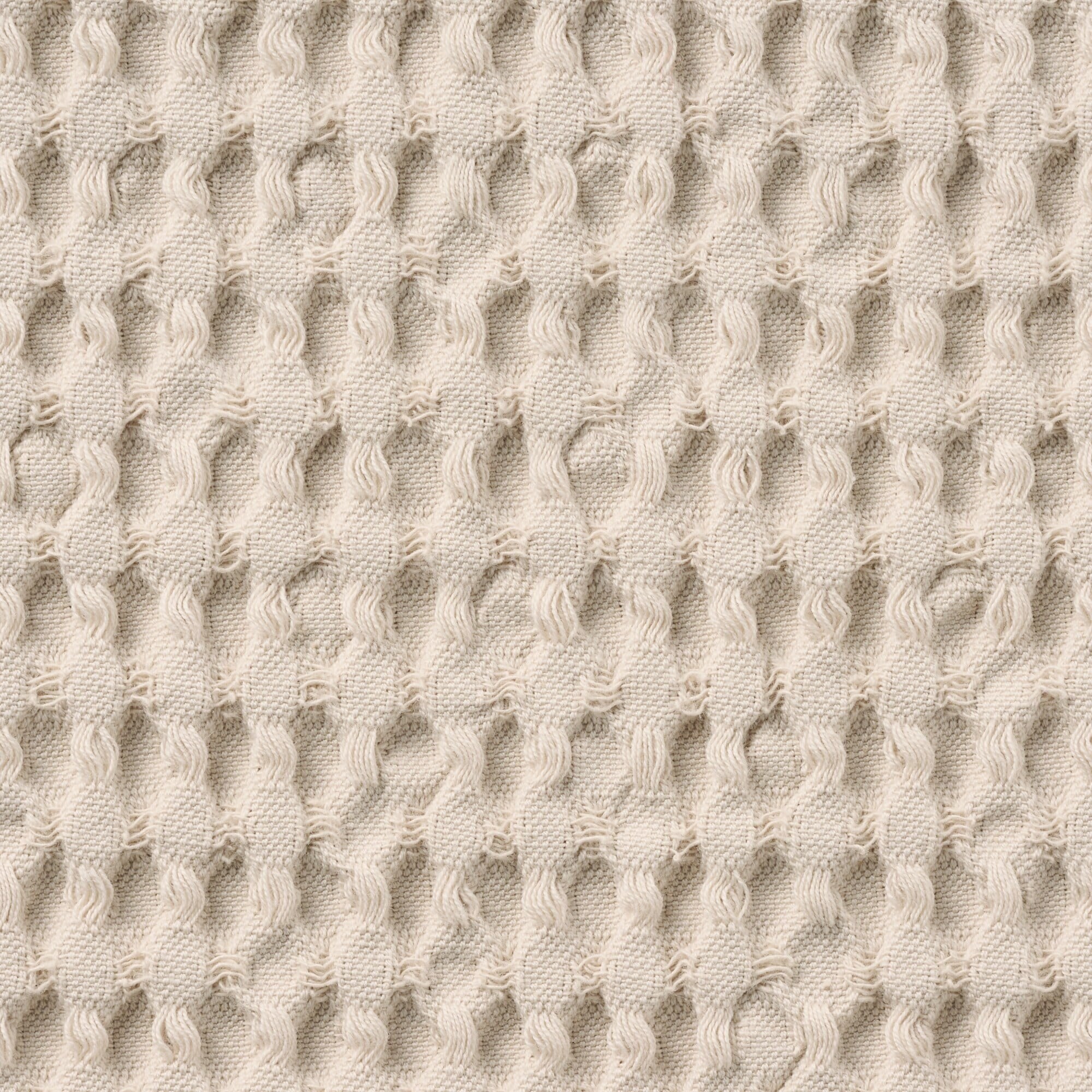 インド綿洗いざらしワッフル織クッションカバー