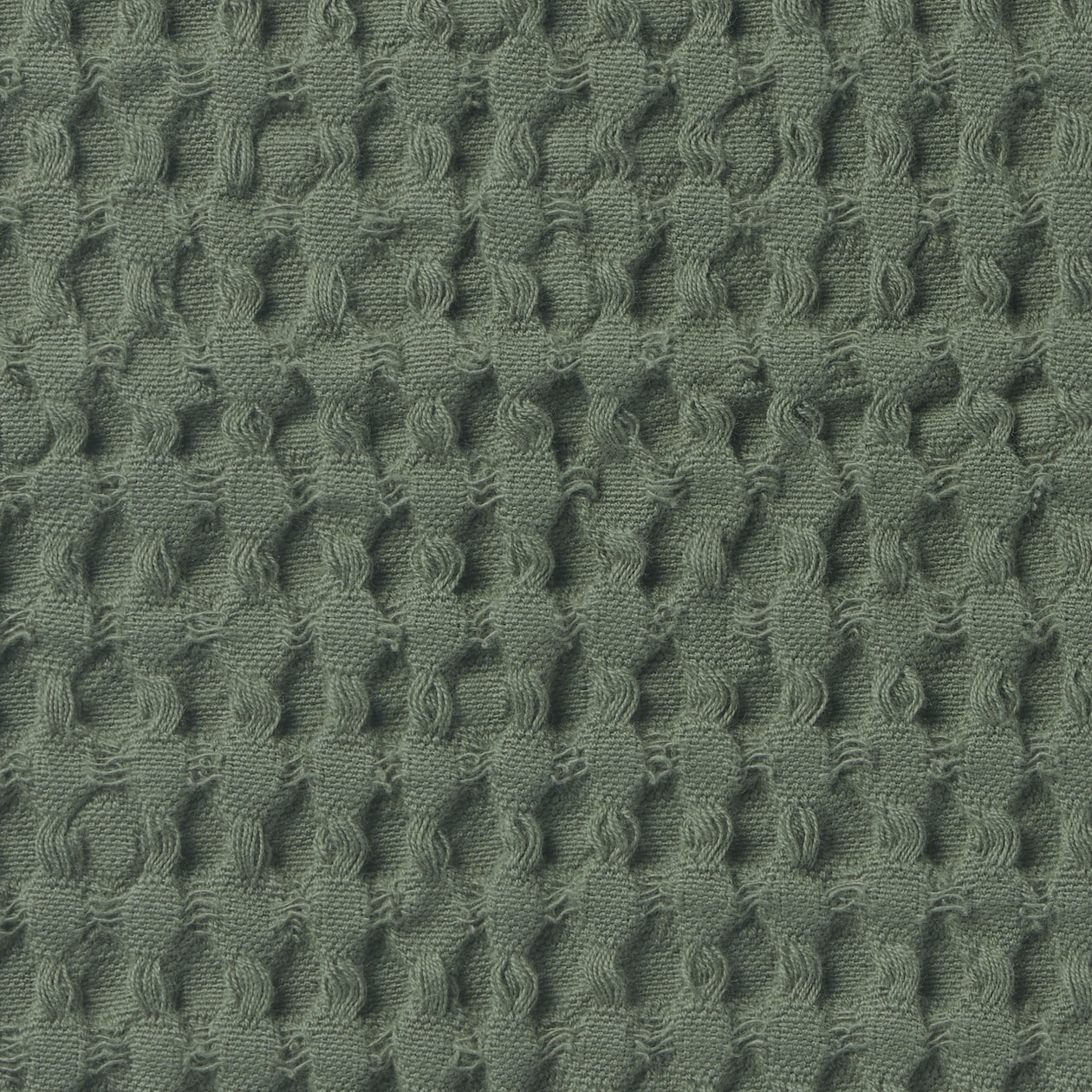 インド綿洗いざらしワッフル織クッションカバー