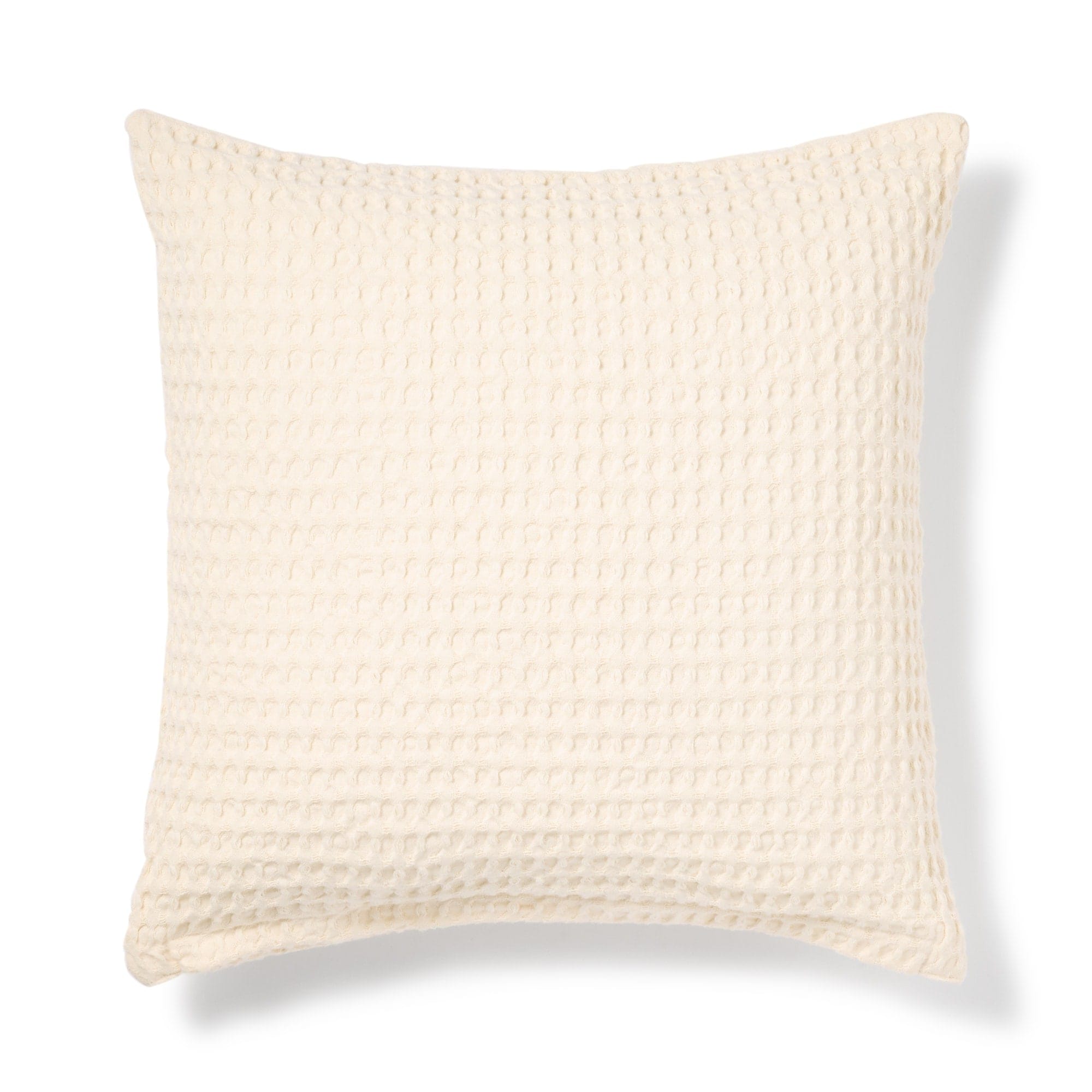 インド綿洗いざらしワッフル織クッションカバー