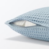 インド綿洗いざらしワッフル織クッションカバー