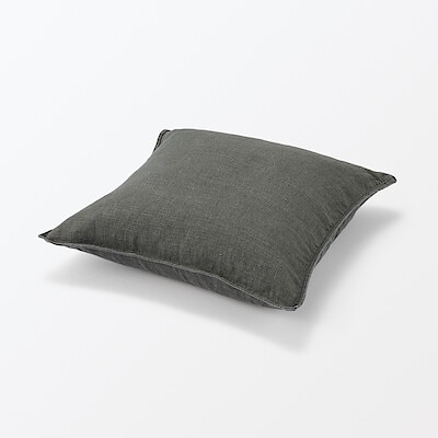 【１月中旬発売予定】ヘンプ洗いざらしクッションカバー　４３×４３ｃｍ用