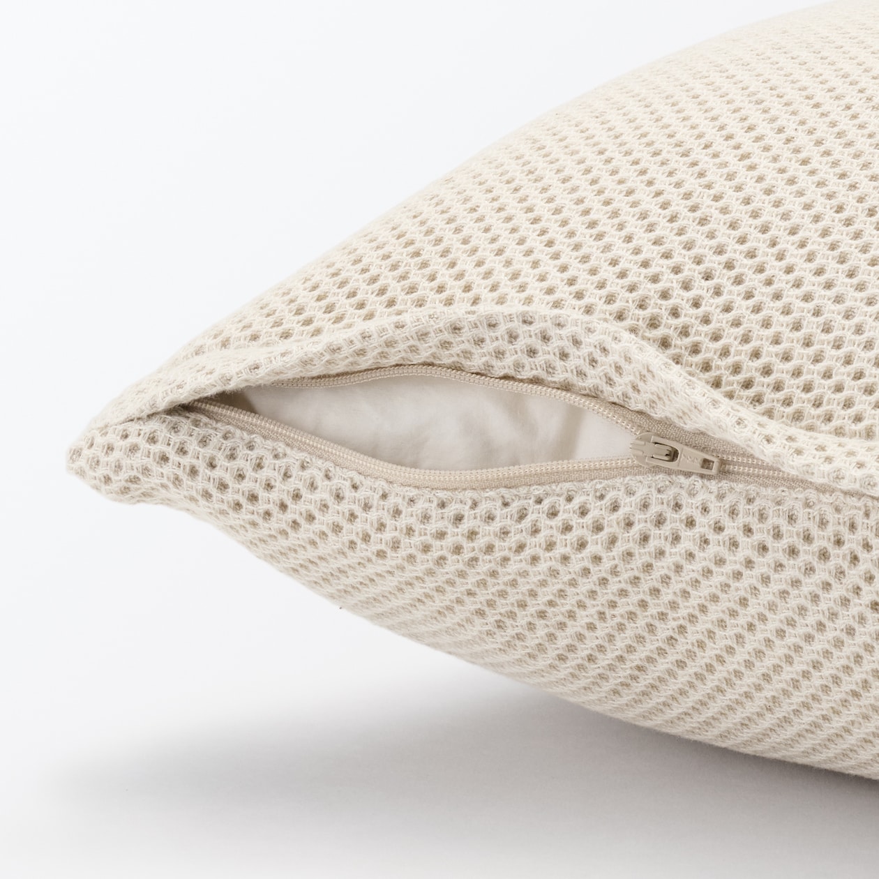 綿麻ワッフル織クッションカバー