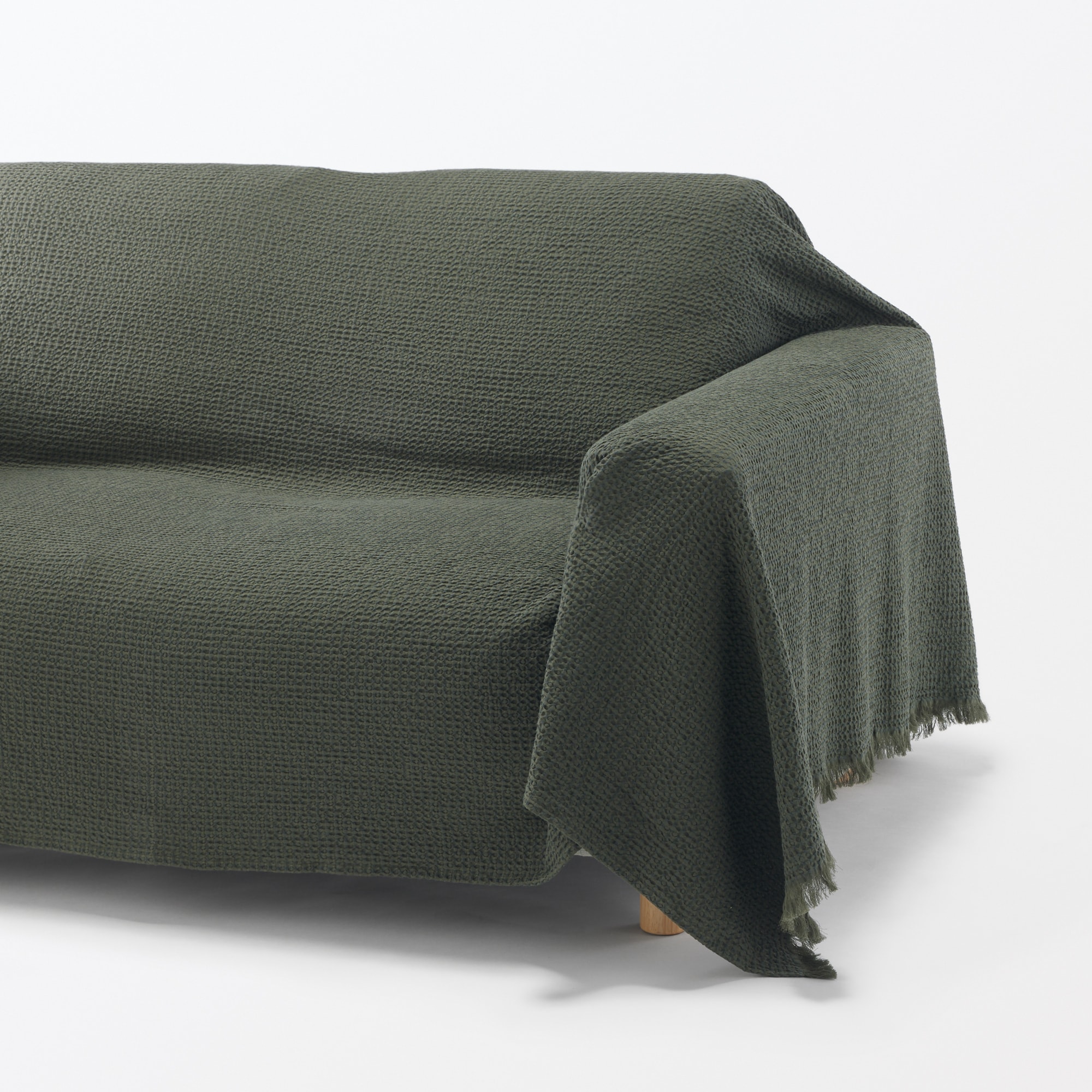 綿洗いざらしワッフル織多用布