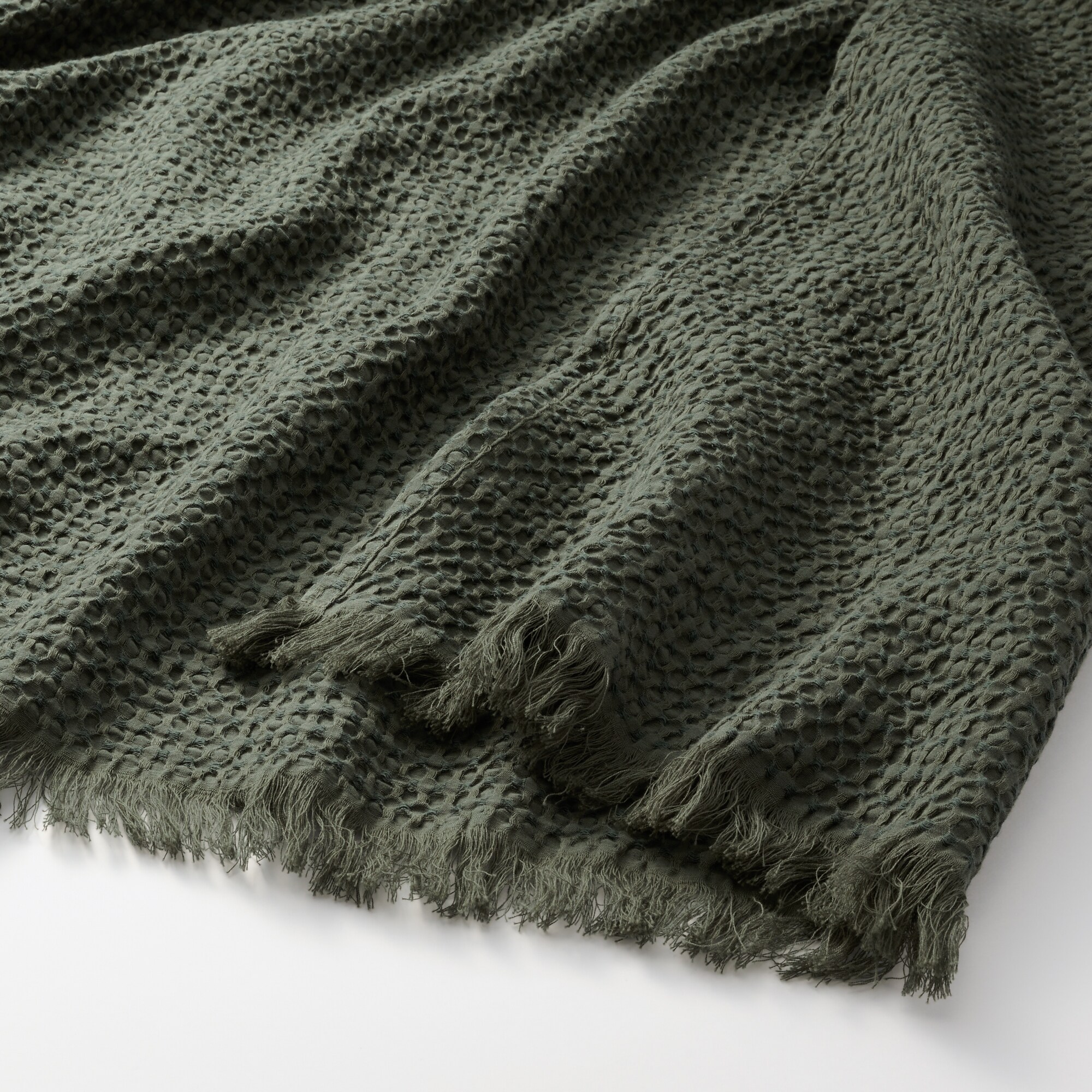 綿洗いざらしワッフル織多用布 | 無印良品