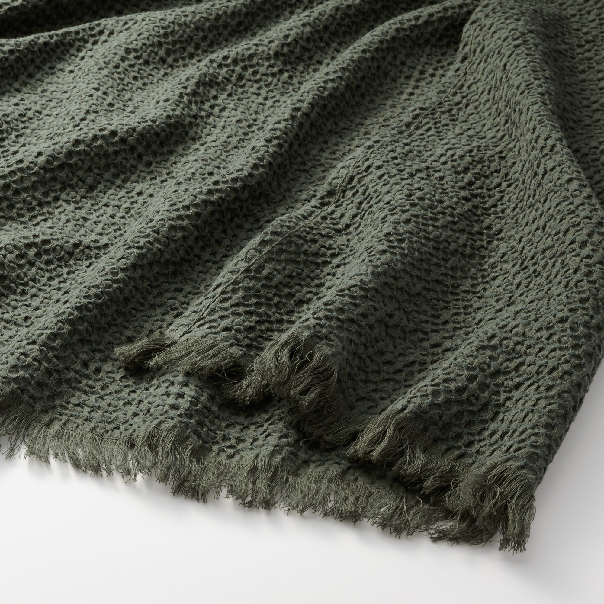 綿洗いざらしワッフル織多用布