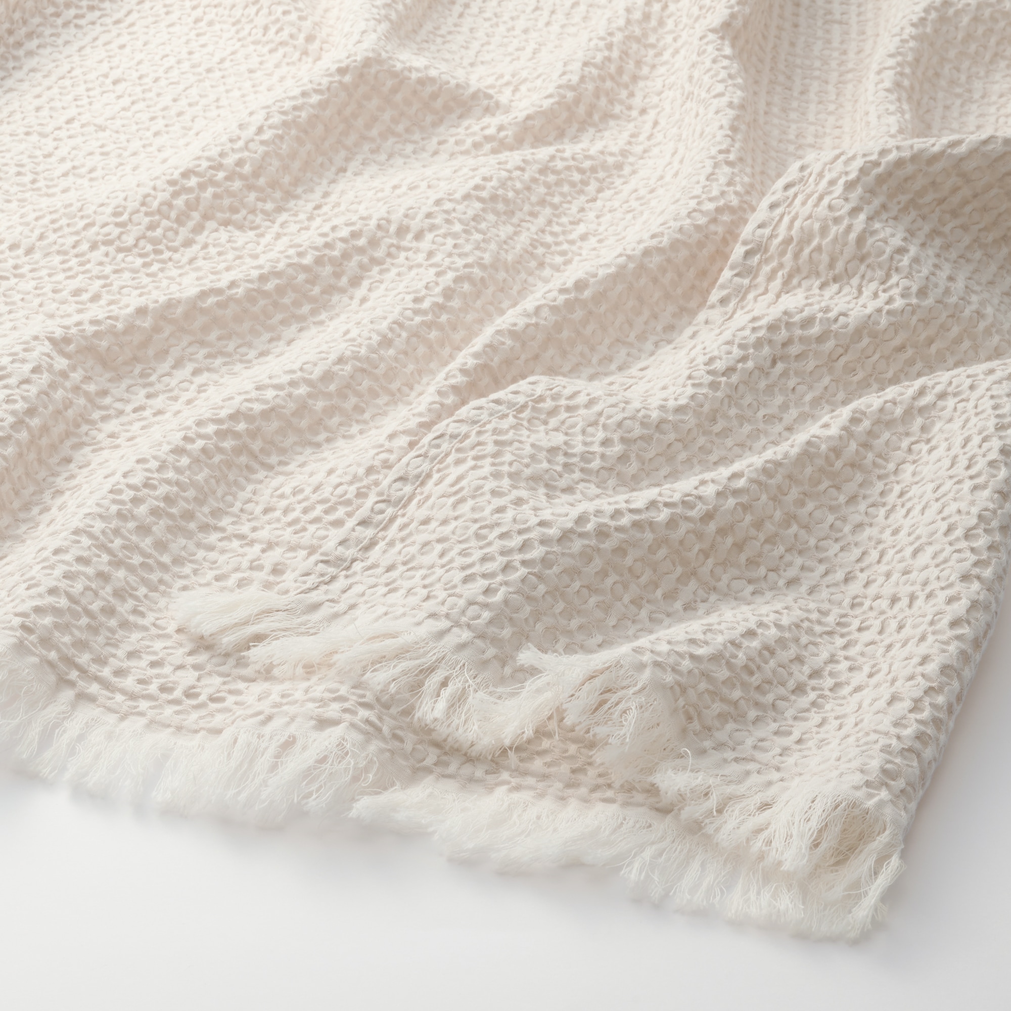 綿洗いざらしワッフル織多用布