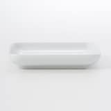 白磁正角皿・小