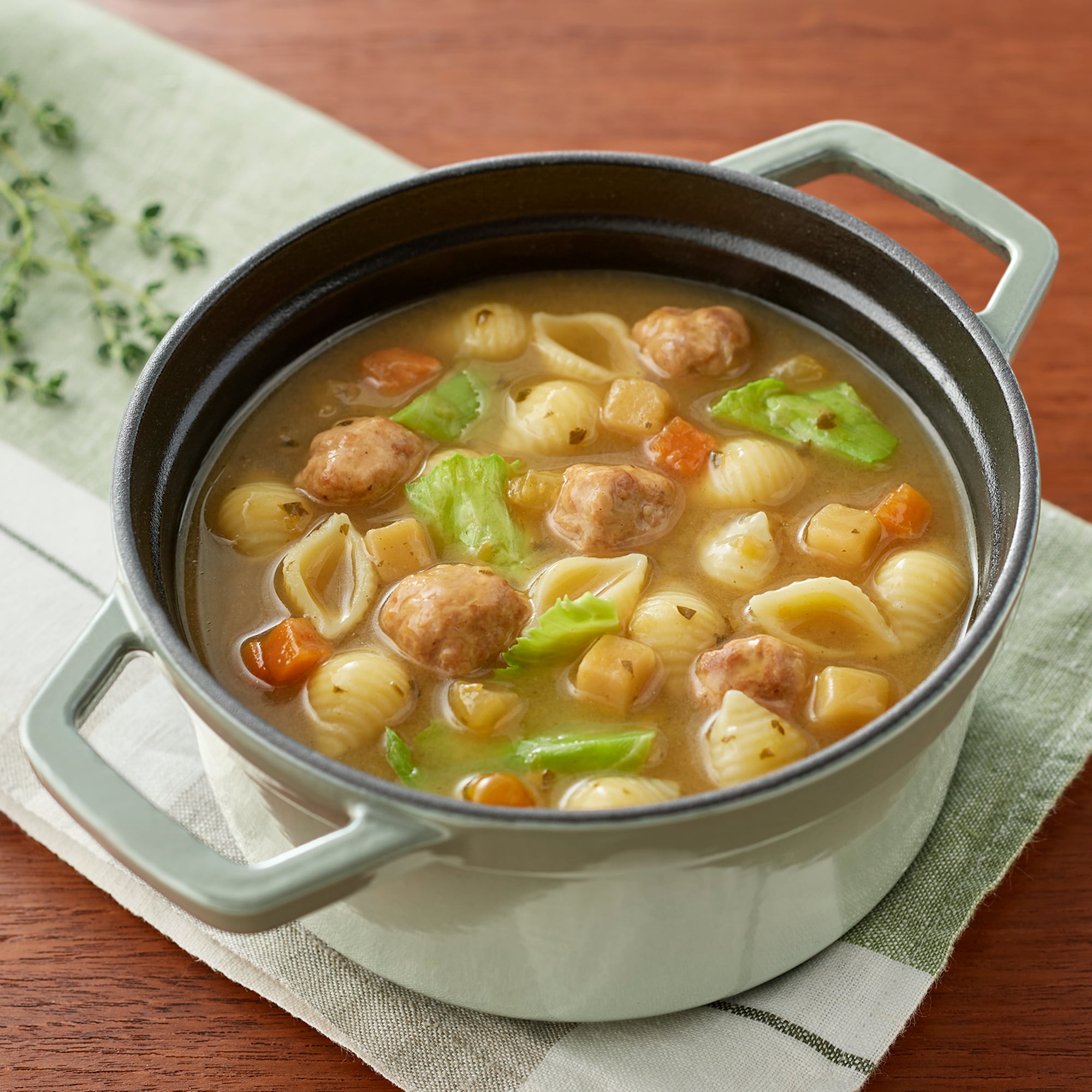 煮込んでつくるスープパスタの素　香味野菜とポルペッテ