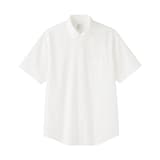 紳士　洗いざらしブロード半袖シャツ