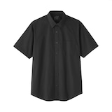 紳士　洗いざらしブロード半袖シャツ