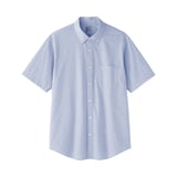 紳士　洗いざらしブロード半袖シャツ
