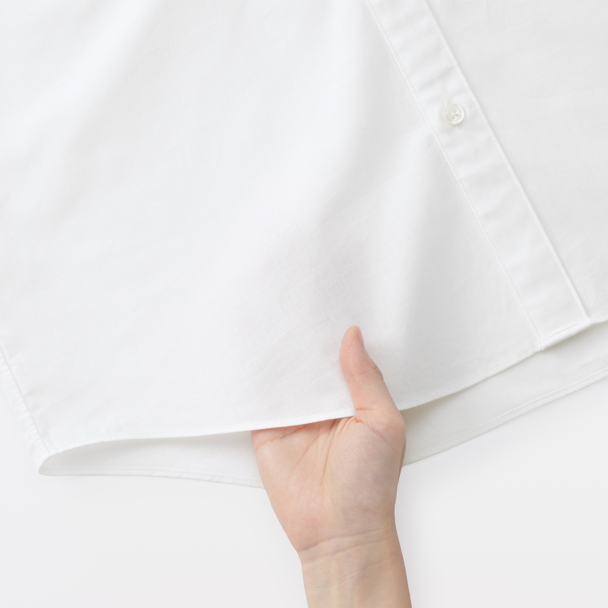 紳士　洗いざらしブロード半袖シャツ