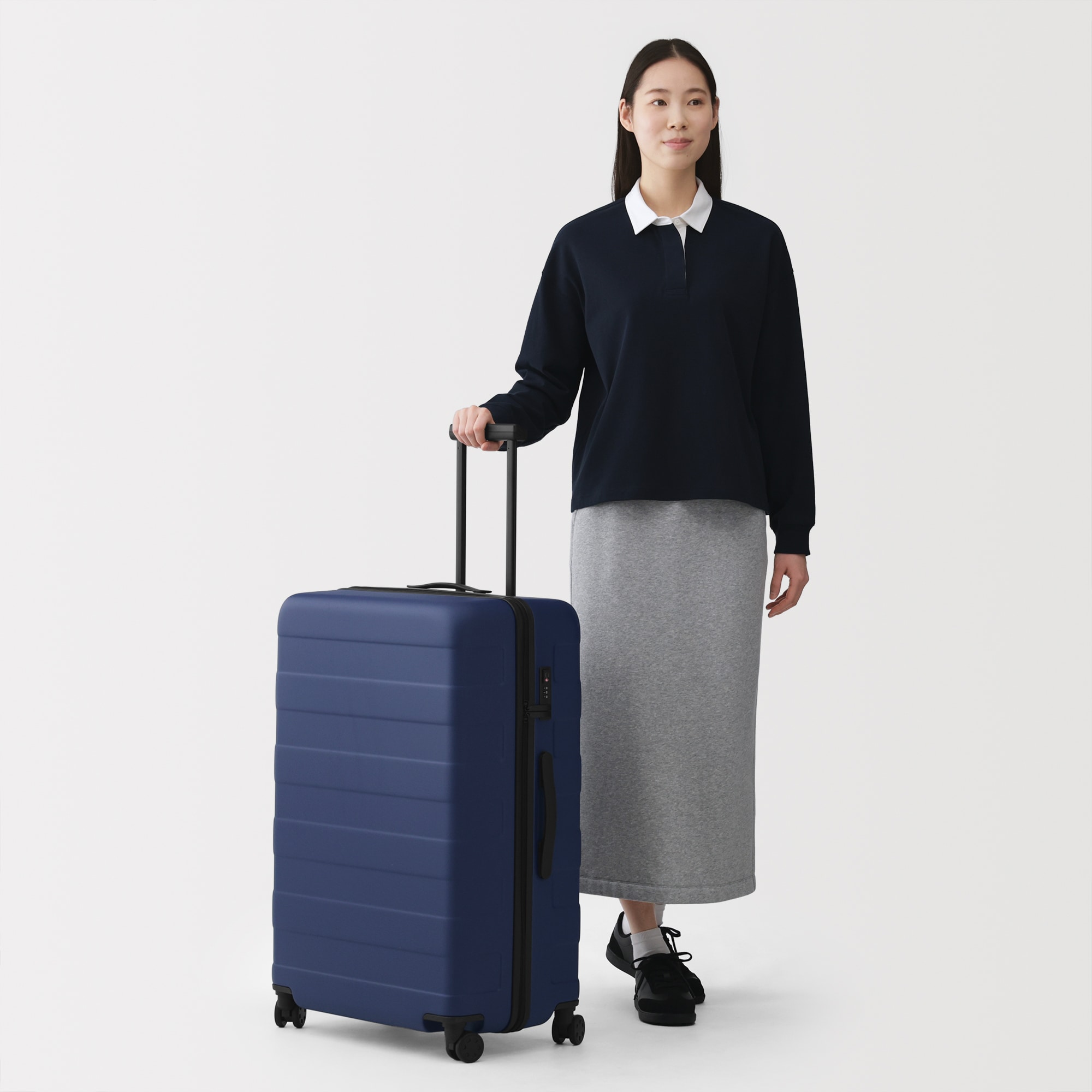 バーを自由に調節できる ハードキャリーケース（105L） | 無印良品