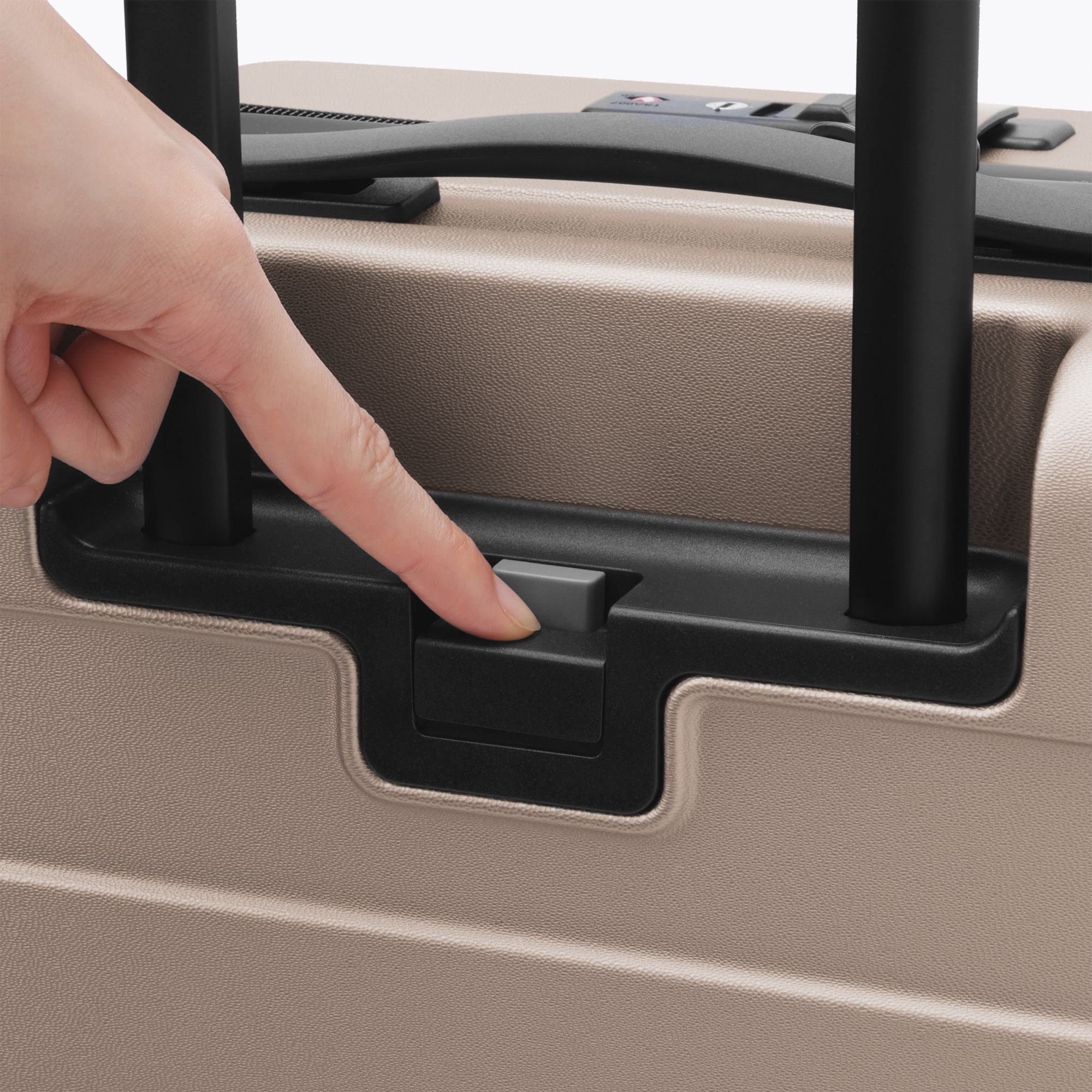 バーを自由に調節できる　フロントオープンキャリーケース（３２Ｌ）