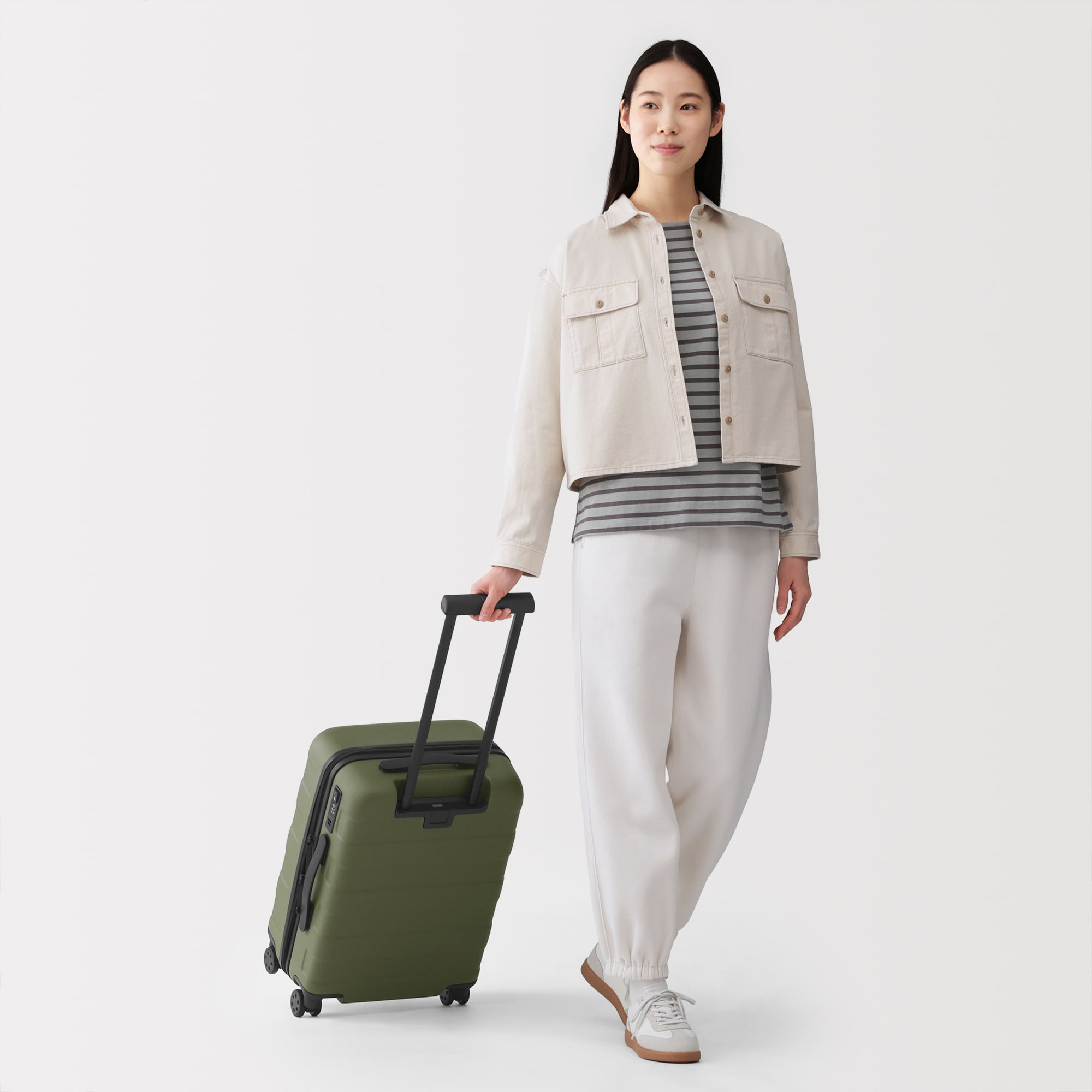 バーを自由に調節できる ハードキャリーケース（36L） | 無印良品