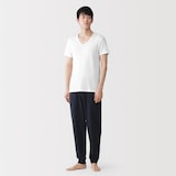 紳士　さらっと綿　Ｖネック半袖Ｔシャツ