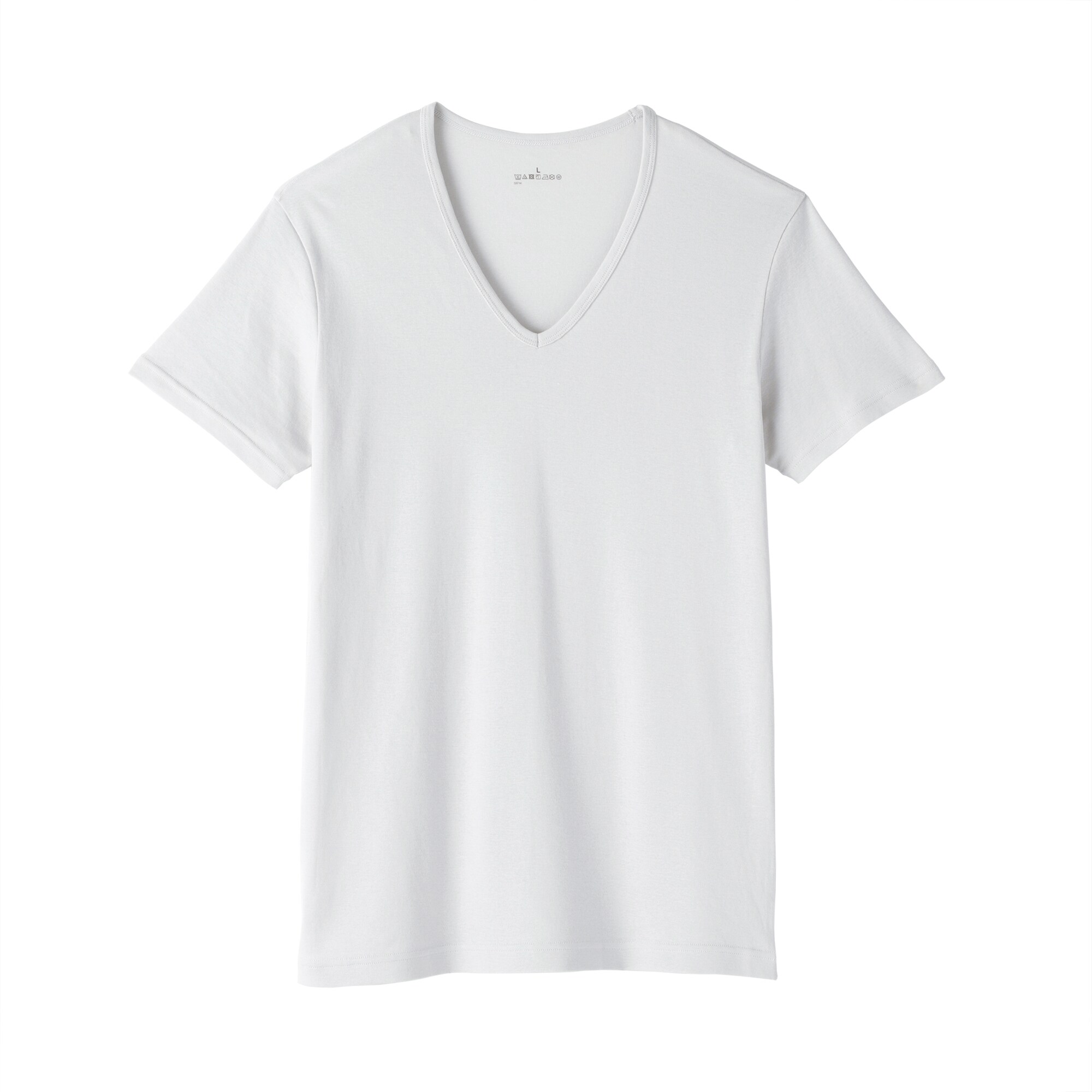 紳士　さらっと綿　Ｖネック半袖Ｔシャツ