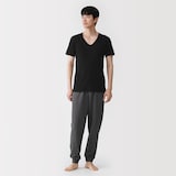 紳士　さらっと綿　Ｖネック半袖Ｔシャツ