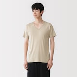 紳士　さらっと綿　Ｖネック半袖Ｔシャツ