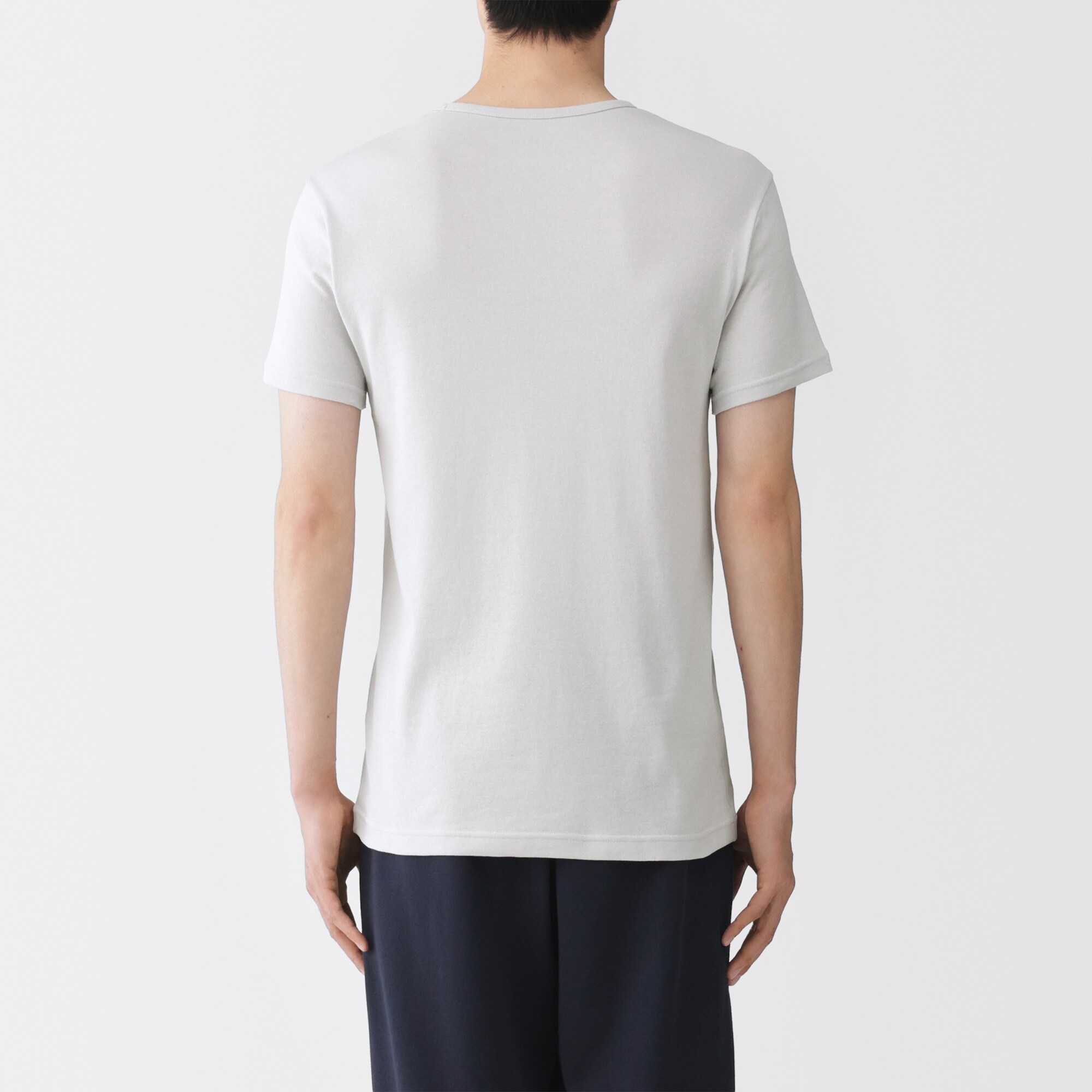 紳士　さらっと綿　Ｖネック半袖Ｔシャツ