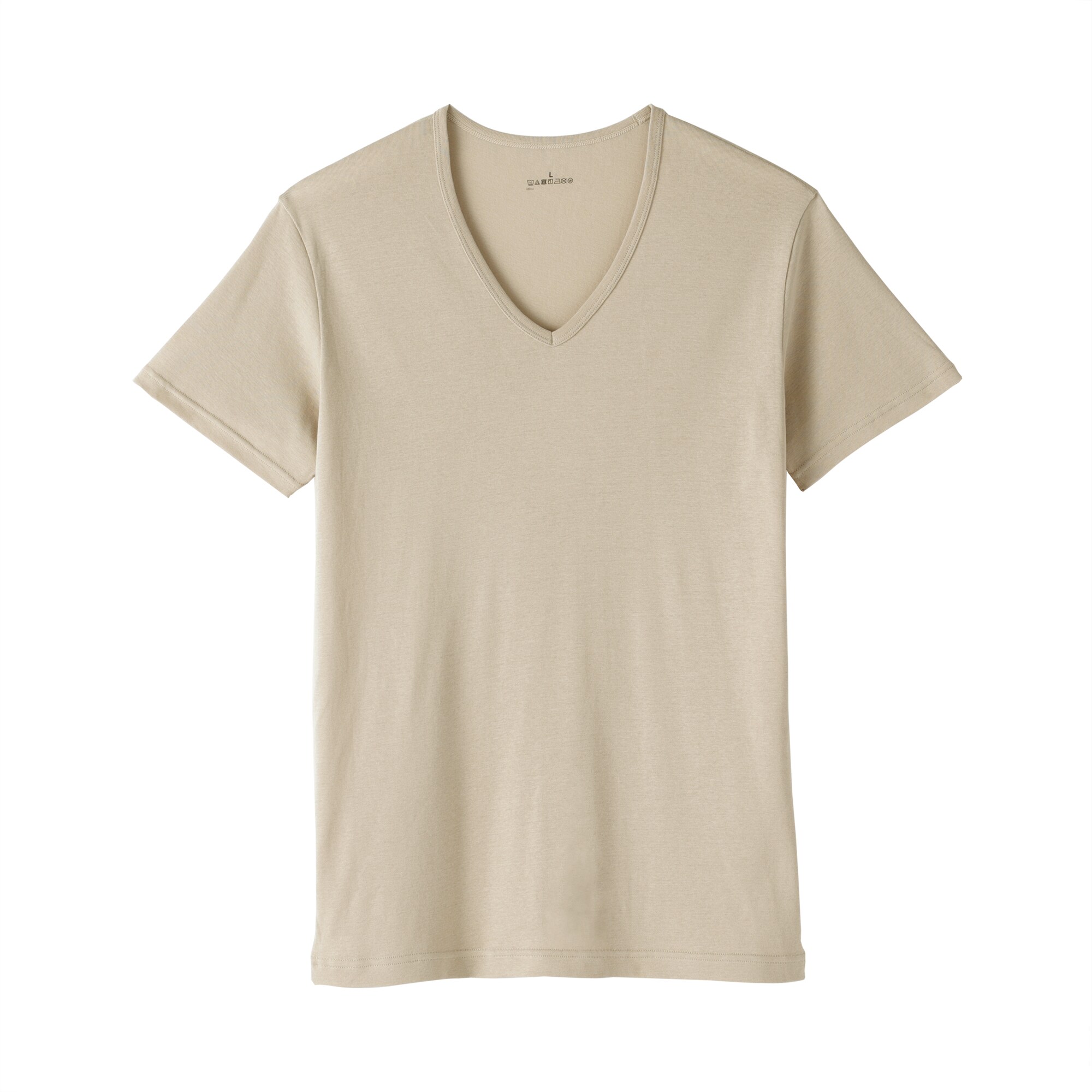 紳士　さらっと綿　Ｖネック半袖Ｔシャツ