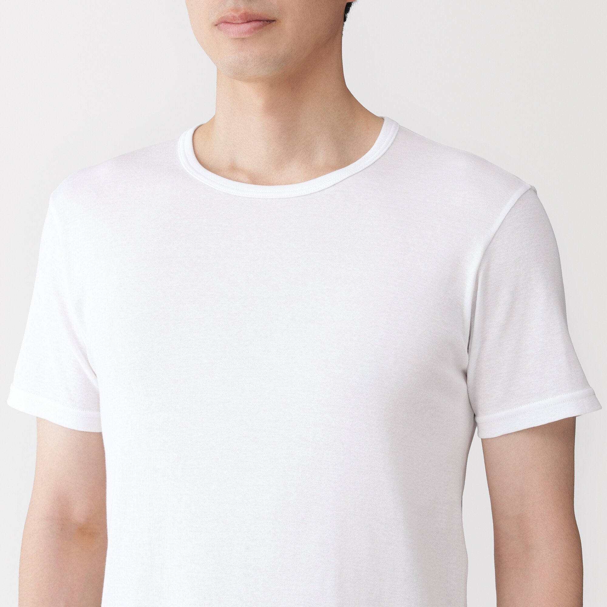 紳士　さらっと綿　クルーネック半袖Ｔシャツ