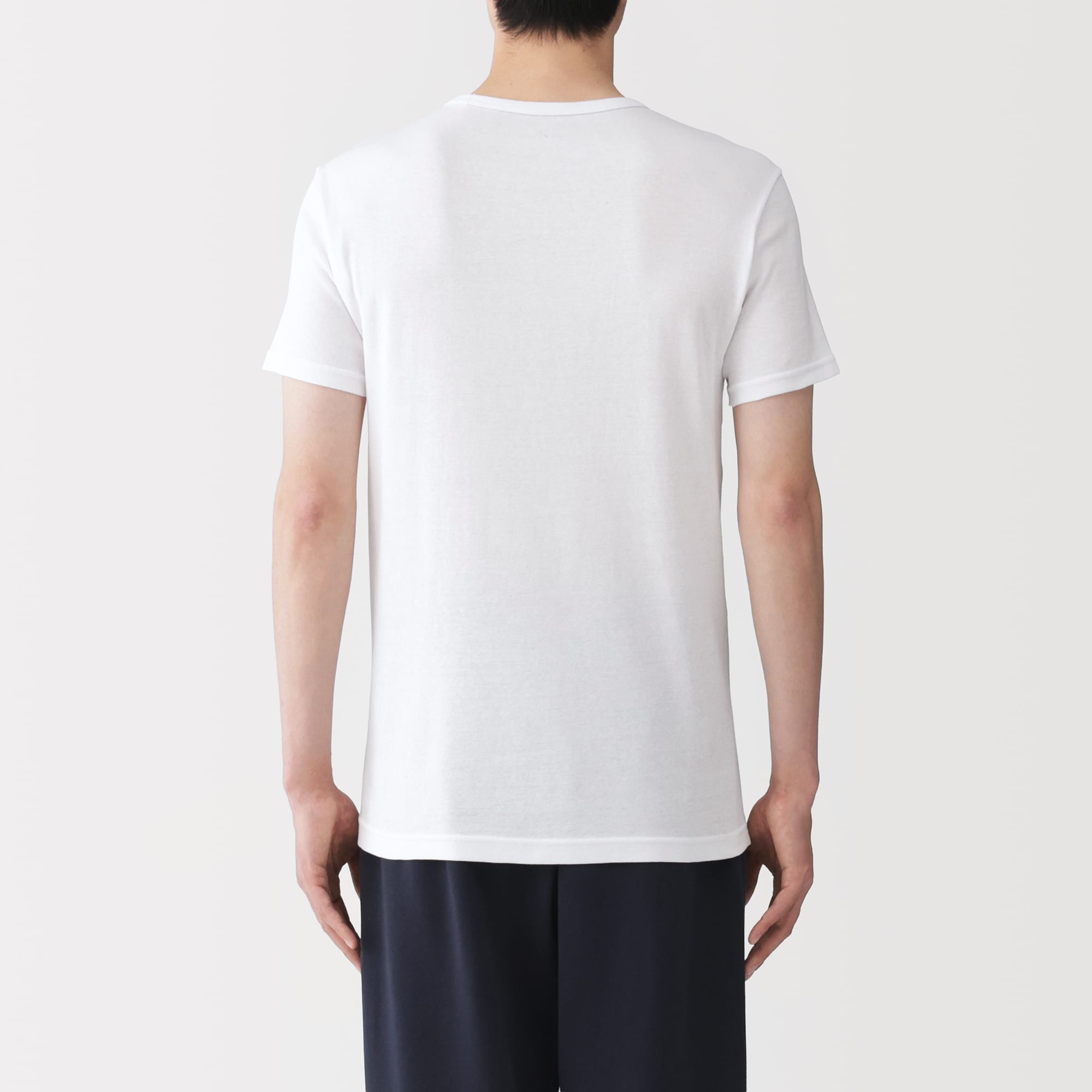 紳士　さらっと綿　クルーネック半袖Ｔシャツ