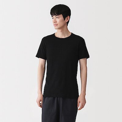 紳士　さらっと綿　クルーネック半袖Ｔシャツ