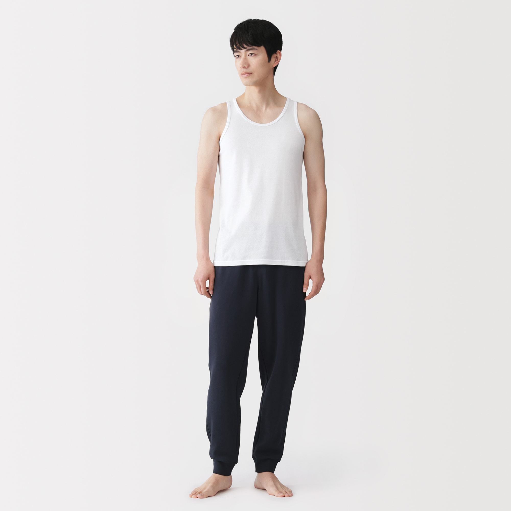 紳士　さらっと綿　タンクトップ